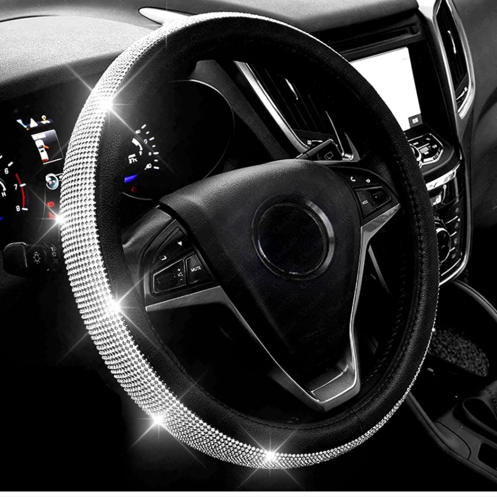 Bling Sparkle Steering Wheel Cover for a Car